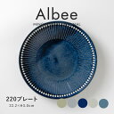 みのる陶器 【Albee（アルビー）】220プレート（Φ22.2×H3.0cm）