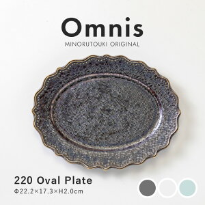 �݂̂铩��yomnis(�I���j�X)�z 220�I�[�o���v���[�g (22.2×17.3×H2.0cm)