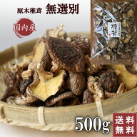 【訳あり】 原木椎茸 国産 干し椎茸 無選別 500g 送料無料 大容量 椎茸 小葉 家庭用 出汁 きのこ 干しし…