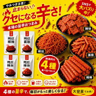 1000円ぽっきり ラーティアオ ラアティアオ SNSでバスってる 4種類セット 小馬哥 网紅辣棒 面筋 辣絲 辣…