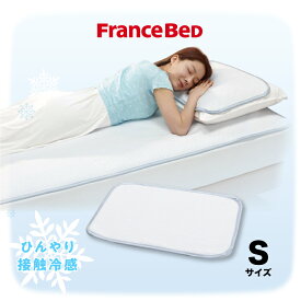 フランスベッド 枕カバー 接触冷感 夏用 涼しい クールデオド ピロシートN 水洗い可能 ズレ防止 消臭 送料無料 Sサイズ