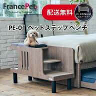 【4,000円OFFクーポン】フランスベッド 公式パートナー フランスペット PE-01 ペットステップベンチ 犬 …