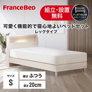 ベッド フランスベッド シングル コンセント付き ベッドフレーム」の 