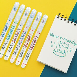 2Fɂ 2LINES PEN 6{Zbg 2Fy d  XeI  ~y J[y J[yZbg CXg}[J[ DIY bZ[WJ[h v[g hG fR