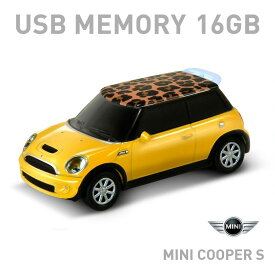 Mini Cooper S ミニクーパー　Safari サファリイエロー（レオパード） 16GB USBメモリー650336