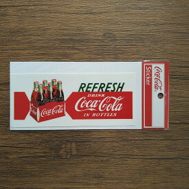 コカ・コーラ Coca-Cola ステッカー REFRESH DRINK Coca-Cola IN BOTTLES CC-BA11