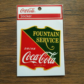 コカ・コーラ Coca-Cola ステッカー FOUNTAIN SERVICE DRINK Coca-Cola CC-BA2