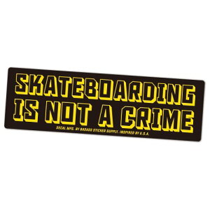 RG-SF STICKER �A�����J�� �X�e�b�J�[ VINTAGE AMERICAN �e�C�X�g SKATEBOARDING IS NOT A CRIME �u���b�N