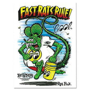 Rat Fink x MOON Fast Rat Rule �X�e�b�J�[ DM233