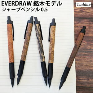 �y���b�s���O�����z LUDDITE ���_�C�g EVERDRAW ���؃��f�� �V���[�v�y���V�� 0.5mm �ԗ�� �u���b�N�`�[�N �y�[�����[���G�{�j�[ �}�[�u���E�b�h ���[�Y�E�b�h