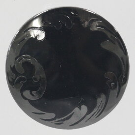ボタン メタルボタン 金属ボタン 15mm 1個入 ブラック 是非特別な一着に 伝統的な高級 金属ボタン 一枚物 ボタン 本物志向の方にピッタリ！トラディショナル