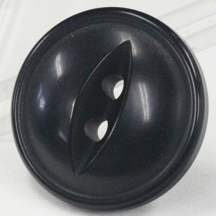 楽天市場】ボタン ミリタリーボタン 20mm 1個入 黒 ブラック 二つ穴 
