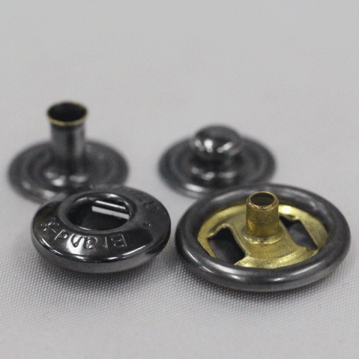 楽天市場】ボタン ドットボタン 5BX 5BrandX 15mm ホック P-HBK BN xP