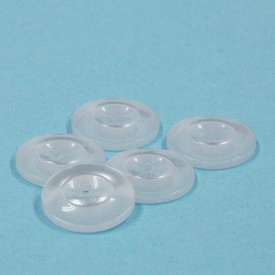 ボタン プラスチックボタン 15mm 01/白 ホワイト 10個入 制服やスモッグなどによく採用されるボタン