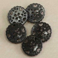 ボタン プラスチックボタン 黒 ブラック 15mm 1個入 ブラウス シャツ カーディガンはもちろん バックやア…