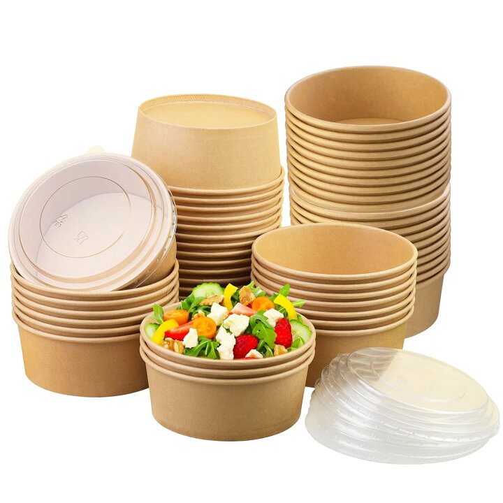 103.紙皿やバガスのお弁当箱は電子レンジで大丈夫？｜レンジでも使用可能な紙皿・バガスなど日用品通販の【みやこ】 紙 コップ・プラカップ・割り箸・天削箸・竹箸など日用品通販の【みやこ】 使い捨てランチボックス ランチボックス 100 紙ボウル クラフト紙ボウル、電子レンジ対応グリル、紙皿 使い捨て業務用、使い捨てラン