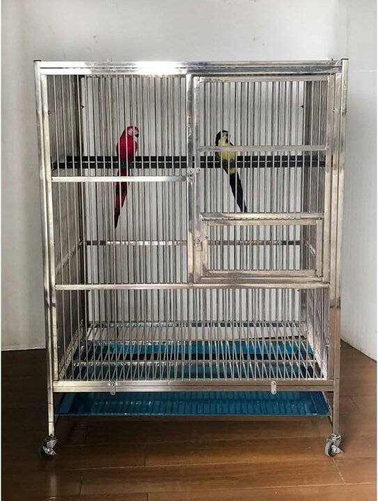 楽天市場】大型 鳥かご セキセイインコケージ 手乗りインコ ステンレス 
