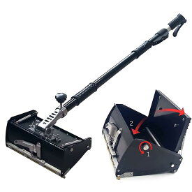 【人気商品・ポイント 2 倍】乾式壁フラット仕上げボックスツール 8''/10''/12'' 106-165cmハンドル付き 角度調整可能 ドライウォールフラットパテボックス 乾式壁マッドコンパウンド ドライウォール左官機 乾式壁パテ 壁処理を仕上げ 左官道具 10inches
