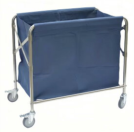 折りたたみ式 業務用 ランドリーカート 折りたたみ式 ランドリーワゴン リネンワゴン 折りたたんで収納できるのでスペースをとりません 台車 ホテル クリーニングカート 収納 清掃カート ホテルリネンカート キャスター付き 360°ブレーキホイール付き 移動便利