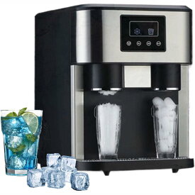 【売れ筋人気商品】電動製氷機、1.8L 水タンク付きアイスクラッシャー、150W 製氷機、6 分で 16 個のアイスキューブが完成、18Kg/24 時間、レストラン、ホテル、プール、RV 用