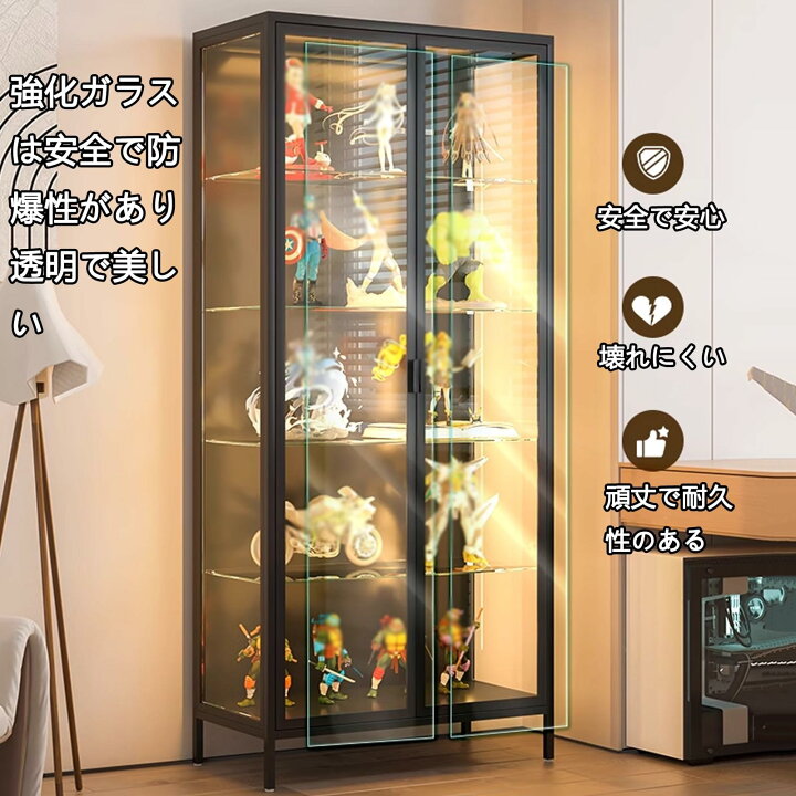 楽天市場】ショーケース フィギュア 棚 コレクション棚 冷間圧延 