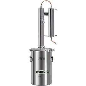 アルコール蒸留器、酒類 純露ブランデー醸造設備、発酵樽、ホームブリューキット 赤銅ステンレス鋼ボイラー自家醸造キットワイン製造スターターセットエタノール水エッセンシャルオイルウイスキー 60L