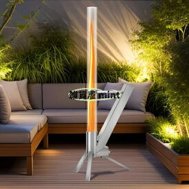 ロケットストーブ キャンプ アウトドア パティオヒーター木質ペレットヒーター、ペレットストーブ ファイアピット 無煙木質 ペレット燃焼炎 ファイヤーディスク 屋外 裏庭 焚き火台 大型 キャンプ パティオ ガーデン ピクニック用暖