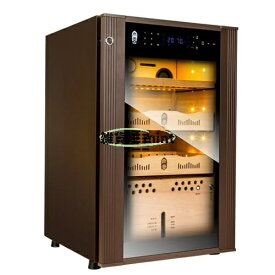 シガーキャビネット、冷却・湿度コントロール機能付きシガーヒュミドール、シガー400本収納可能な電動クーラーヒュミドール、スペイン杉材引き出し棚と湿度計付きキャビネットヒュミドール、男性や父親へのギフト