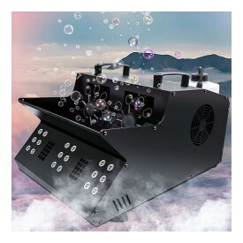 3-in-1 スモークバブルマシン、LEDバブルマシン、バーの雰囲気のリモコンステージライト、高輝度LEDビーズ、インテリジェントな放熱、パーティー、ステージ、結婚式、パフォーマンス小道具に最適 (ブラック,60*30*35cm)