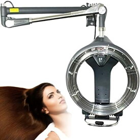 回転式ヘアトリートメントマシン 1200W周回ヘアドライヤー壁掛け、プロフェッショナルパーマカラーアクセラレータープロセッサー、温度調節可能な理髪サロンヒーター、乾燥機ビューティーサロン機器