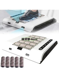 靴底洗浄機 全自動スマート靴底クリーナー 無水靴底清掃機 スリッパ不要 靴カバー不要 玄関マット代替品 1000Pa強力吸引 5秒清潔 自動除菌 靴底汚れ落とし ホテル・商業ビル・銀行用・家庭用・オフィス用・玄関 靴底洗浄ブラシ 清掃＋吸引機能（ローラーブラシセット付き）