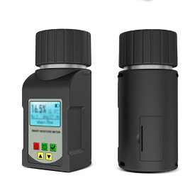 穀物水分計 高精度 携帯型 水分測定器 コーヒー豆 カカオ豆 米 小麦 大豆 種子 穀物用 3-80%広範囲測定 データロガー機能 自動温度補正 大型画面 現場検査用