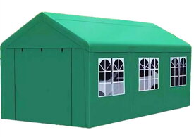 『ポイント7倍!11月限定!』ガレージテント間口2.8×奥行き5.3m ドア付き カバー カーポート Φ38mm鋼管骨組 パイプ車庫 テントガレージ キャノピー テント タープ 大型 車 駐車 倉庫 収納 物置 スチール