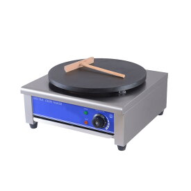 業務用クレープメーカー 温度調節可能 50-300℃ 焦げ付き防止ホットプレート 直径40cmの加熱プレート付き 電気クレープ焼き器 クレープグリドル 電気クレープ機【PSE認証済】
