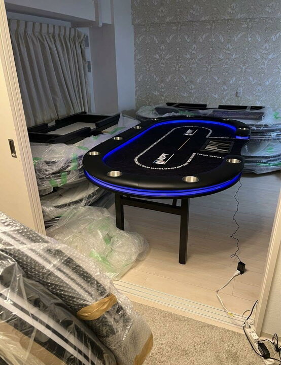 楽天市場】ポーカーテーブル 折りたたみテーブル 折りたたみ脚 チップ 