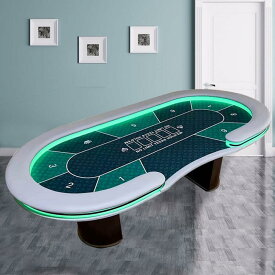 ポーカーテーブル トップ カップホルダー付き カジノ テキサスホールデム 10人 ホールデムサイコロ カジノ用品