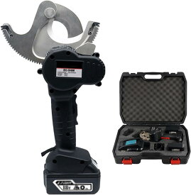 電動ケーブルカッター 18V電動ラチェットケーブルカッター、電線切断ツール ケーブル切断工具 Φ50mm-70mm ケーブル切断 銅/アルミなどのケーブルに対応 簡単操作 EC-50M