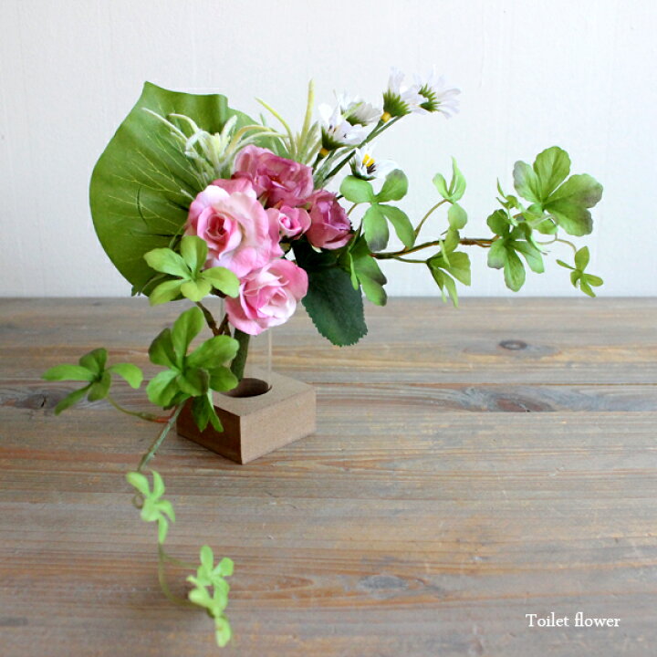 楽天市場 トイレフラワー ローズ ピンク 造花 光触媒 Ct触媒 インテリア 消臭 フェイクグリーンのお店 Mintcafe