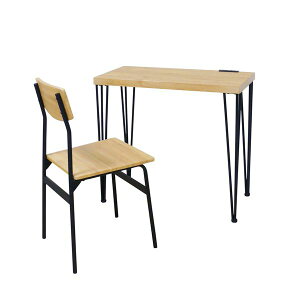 【水曜定休セール!ポイント7倍】 アートデスク2点セット(コンセント付) モダンナチュラル 組立式