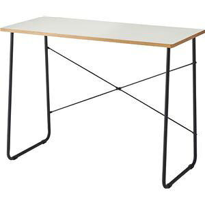 【P7倍+買い回りPアップ】 パソコンデスク 約幅100×奥行48×高さ75cm ホワイト スチール リビング 書斎 在宅ワーク インテリア家具 組立式