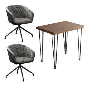 yP7{IjxPAbv12/4 10܂Łz `FAe[u 3_Zbg 75cm EH[ibg ] t@ubN _CjO`FA×2r ubN gi