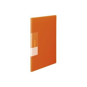  (業務用10セット) ビュートン 薄型クリアファイル ポケットファイル  20ポケット FCB-A4-20OR 橙