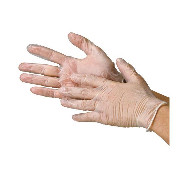 【ポイント★５倍】 川西工業 ビニール極薄手袋 粉なし 透明 M 2000枚(100枚×20箱)：エムインテリア