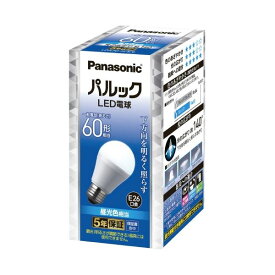 【ポイント6倍! 4/30 0のつく日+楽天勝利】 Panasonic LED電球 60形 E26 下方向 昼光色