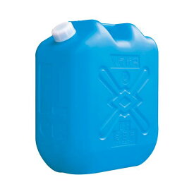 【ポイント5倍！】 (まとめ) 土井金属 灯油缶 18L ブルー 1個 【×10セット】