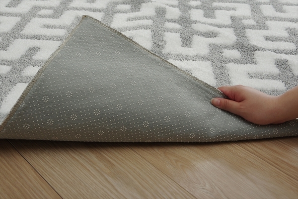 楽天市場】北欧柄 ラグマット/絨毯 【約140×200cm 1.5畳 ネイビー