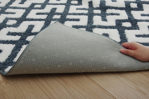 楽天市場】北欧柄 ラグマット/絨毯 【約140×200cm 1.5畳 ネイビー
