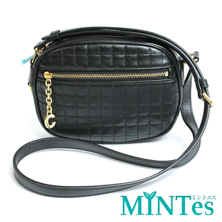 楽天市場】セリーヌ Cチャーム ミディアム ショルダーバッグ ブラック  