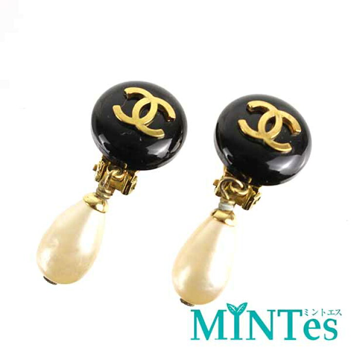 楽天市場】Chanel シャネル ココマーク フェイクパール イヤリング 