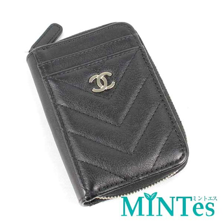 楽天市場】Chanel シャネル ココマーク Vステッチ コインケース  